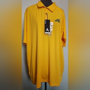 Antigua Men's North Dakota State Bison Gold Tribute Performance Polo XLarge